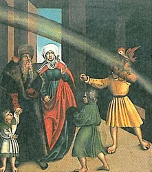 The Ten Commandments - 4th Commandment (detail)